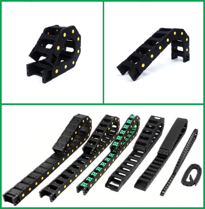 45x125 Enclosed Cable Drag Chain Grounding 4x4